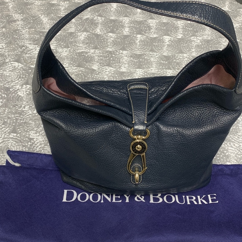 Dooney & Bourke Navy Blue Leather Bag